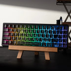 XVX M67 JadeStone Mechanical Keyboard – 65% Layout, IMD-Tech Keycaps, Hot-Swappable, Gasket Mount, Tri-Mode Wireless, Custom RGB