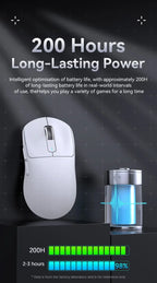 ATTACK SHARK X3 Lightweight Wireless Gaming Mouse – PAW3395 Sensor, 26,000 DPI, Tri-Mode (2.4G/Wired/Bluetooth), Macro Support, Win/Xbox/PS/Mac