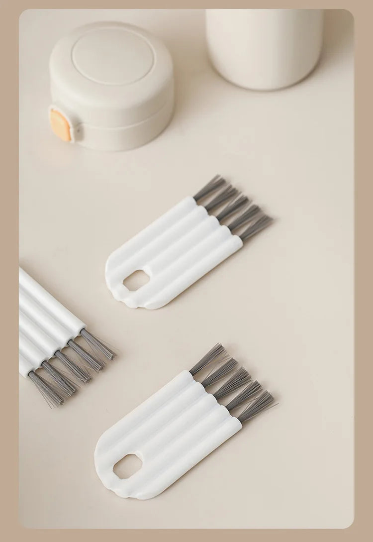 Keyboard Cup Lid Cleaning Brush Kit with Soft Brush and Multi-Function Tools Cleaner Keycap