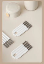 Keyboard Cup Lid Cleaning Brush Kit with Soft Brush and Multi-Function Tools Cleaner Keycap