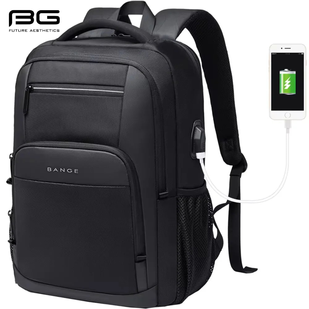 Bange Men's Designer Laptop Backpack - Tactical Business & Travel Bag for School, Sports & Motorcycle Use
