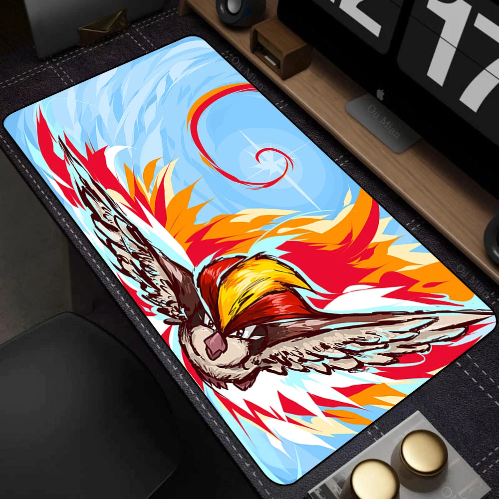 Elf Mousepad Kawaii P-pokemon Mousepad Table Playmat TCG CCG Mat Trading Card Game Mat Mouse Pad Gaming Play Mat 35x60CM