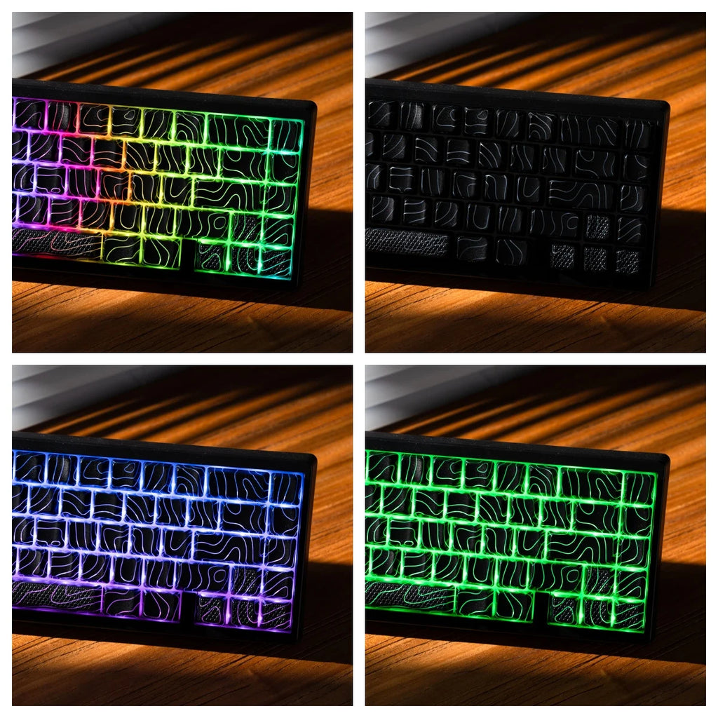 XVX M67 JadeStone Mechanical Keyboard – 65% Layout, IMD-Tech Keycaps, Hot-Swappable, Gasket Mount, Tri-Mode Wireless, Custom RGB