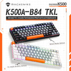 Machenike K500A-B84 Mechanical Keyboard – 75% TKL, 84 Keys, Hot-Swappable, Wired Gaming Keyboard, 6-Color Backlight