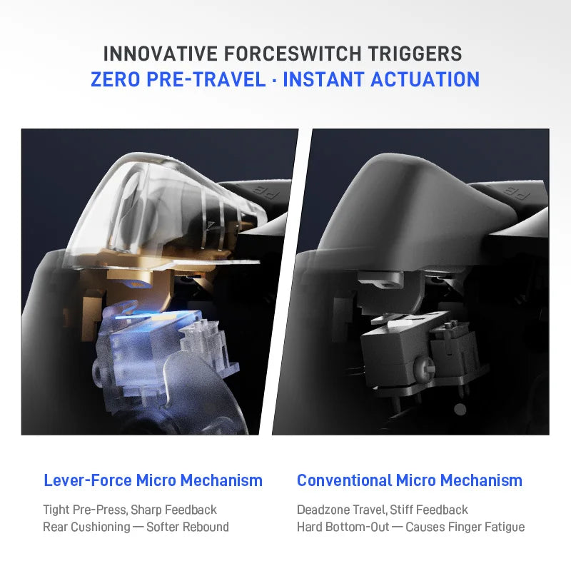 Flydigi Vader 5 Pro Gaming Controller With Hall Rocker FORCESWITCH™ Triggers Switch 1000Hz Gamepad For Mobile Switch TV PC