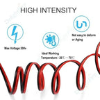 2 PIN Electrical Wire Tinned Copper PVC Insulated Red Black Cable For Single Color LED Strip Light Extension Wire 18/26/28 AWG