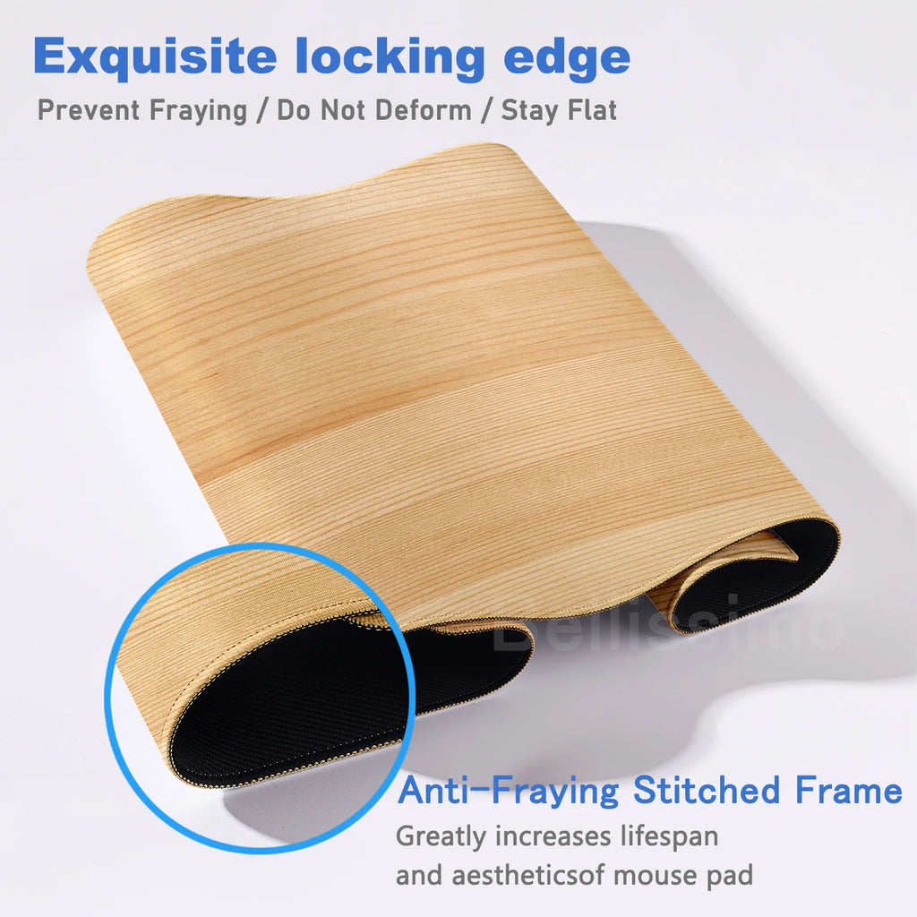 Wood Grain Textures Mouse Pad HD Large Gamer Computer Desk Mats Mousepad Mouse Mat Carpet Laptop Anti-slip Minimalism Table Mat