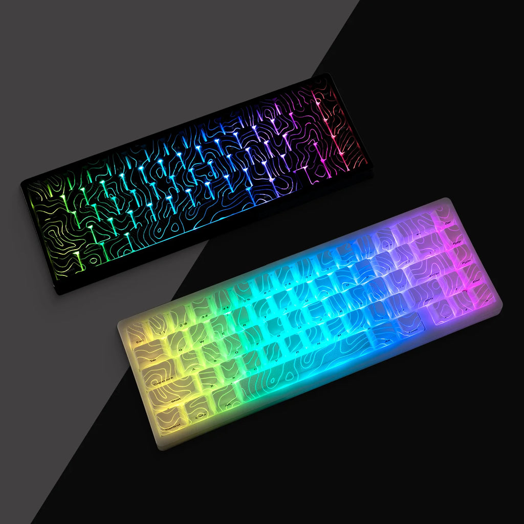 XVX M67 JadeStone Mechanical Keyboard – 65% Layout, IMD-Tech Keycaps, Hot-Swappable, Gasket Mount, Tri-Mode Wireless, Custom RGB