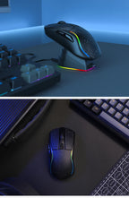 DAREU Tri-Mode Gaming Mouse – Bluetooth / Wired / 2.4G, Charging Base, KBS Buttons, for Laptop & PC Gamers