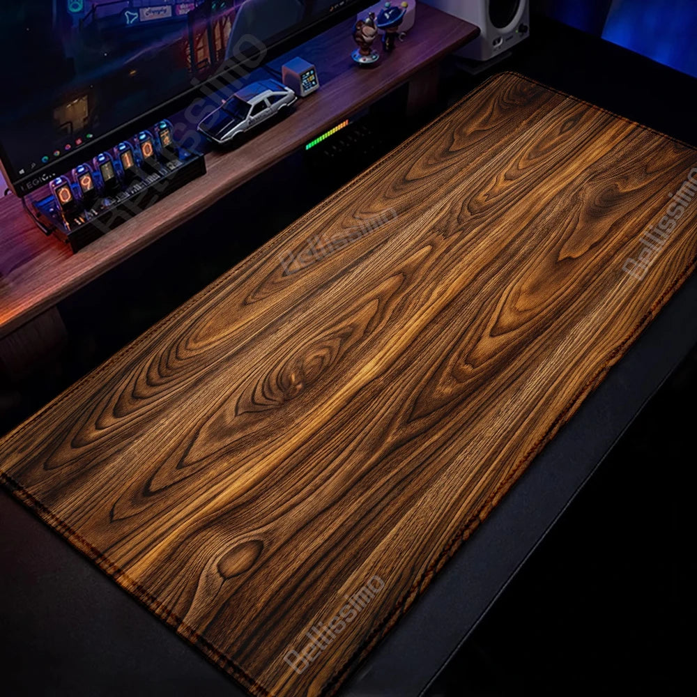 Wood Grain Textures Mouse Pad HD Large Gamer Computer Desk Mats Mousepad Mouse Mat Carpet Laptop Anti-slip Minimalism Table Mat