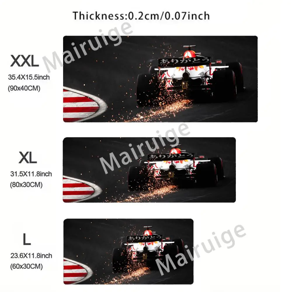 Hot-selling F1 Racing Red Mouse Pad Large Computer Office Game Table Mats XXL Rubber HD Gaming Keyboard Mousepads Long Desk Mat