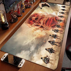 Anime Attack On Titan Mouse Pad Computer Non-slip Gaming Mousepad XXL Locking Edge Game PC Laptop Keyboard Mouse Mat Desk Carpet