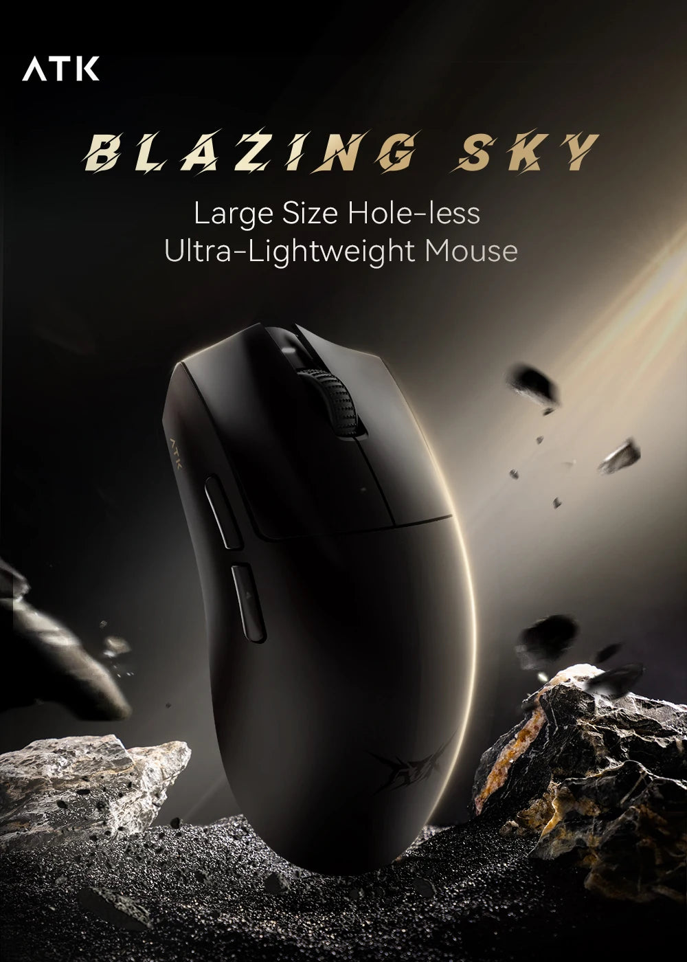 ATK Blazing Sky X1 Wireless Gaming Mouse – 3-Mode Connection, 8K Low-Latency, Lightweight FPS Esports Mouse, Custom PC Gaming Accessory