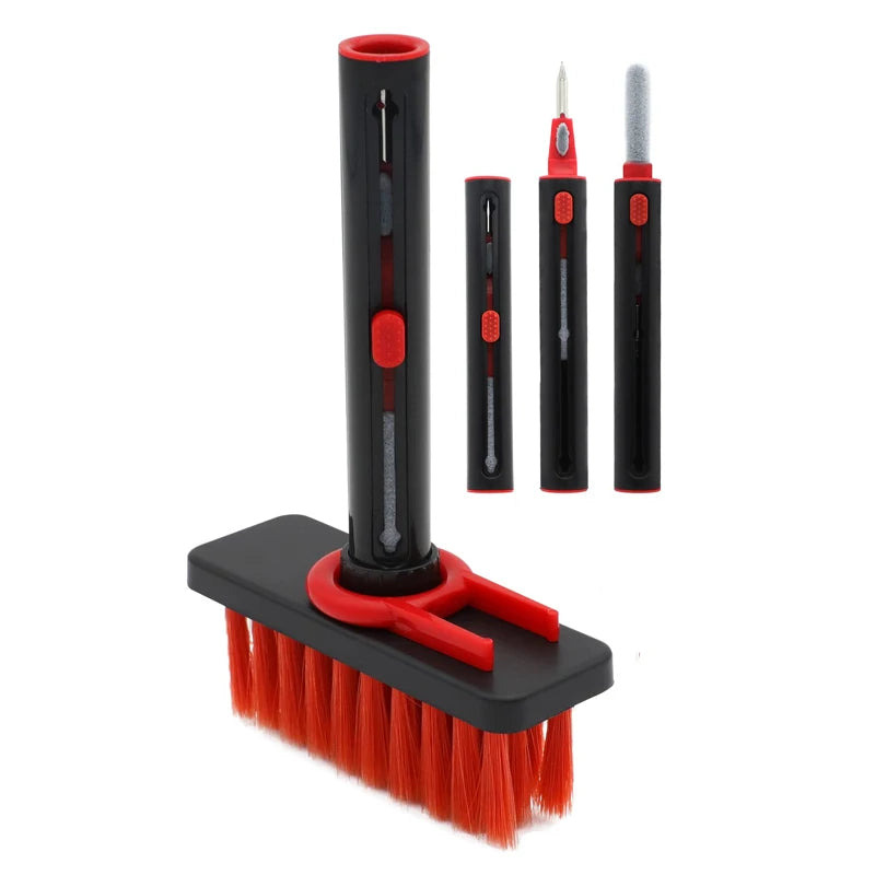 5 in 1 Keyboard Cleaning Brush Kit Keycap Puller Earbuds Cleaner for Airpods Pro 1 2 3 Bluetooth Earphones Case Cleaning Tools