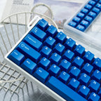 117 Keys Classic Blue Keycaps – Double-Shot ABS, Cherry Profile, for Gateron MX Switches Mechanical Gaming Keyboard