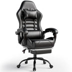 Ergonomic Gaming Chair with Footrest, Racing Style Video Game Chair for Adults, Reclining Gamer Chair Office Chair