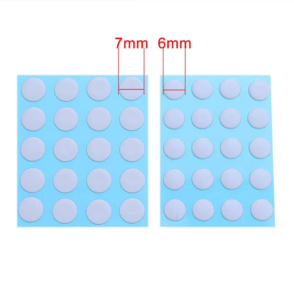 2Set 6mm 7mm diameter ICE Version Esports Mouse Skates Mouse Feet DIY Universal Dot Mouse Pad Antii-slip Mouse Feet Sticker