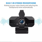 1080P Webcam Mini Camera Full HD Plug And Play Computer Usb Web Camera With Noise Reduction Microphone For Video Calls Live