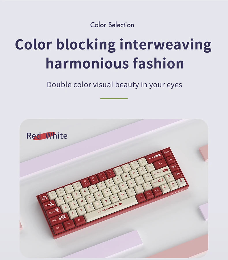 AJAZZ AK680 Mechanical Keyboard – 65%, Wired Gaming Keyboard, Hot-Swap, Mini Custom Keyboard with Gasket for PC & Laptop