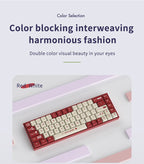 AJAZZ AK680 Mechanical Keyboard – 65%, Wired Gaming Keyboard, Hot-Swap, Mini Custom Keyboard with Gasket for PC & Laptop