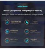 Gaming Chair - Adjustable 90-125°, Lift Mechanism, Footrest, Ergonomic Backrest for Home Office