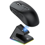 Attack Shark X6 Lightweight Gaming Mouse – Up to 26K DPI, RGB Backlight, Wireless 3-Mode Connection, Charging Base, for Laptop & Desktop