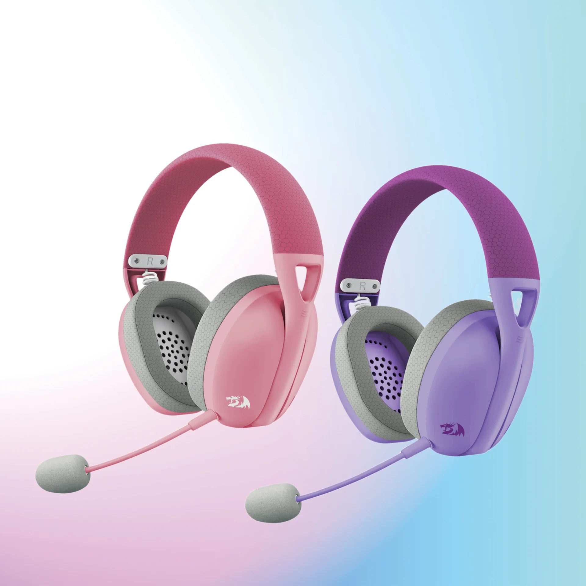 Redragon H848 Wireless Bluetooth Gaming Headset – Lightweight, 7.1 Surround Sound, 40mm Drivers, Detachable Mic