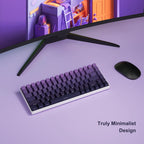 136 Keys Side-Printed PBT Keycaps – Gradient Purple, Double-Shot Shine-Through, OEM Profile, for Gateron MX Switches