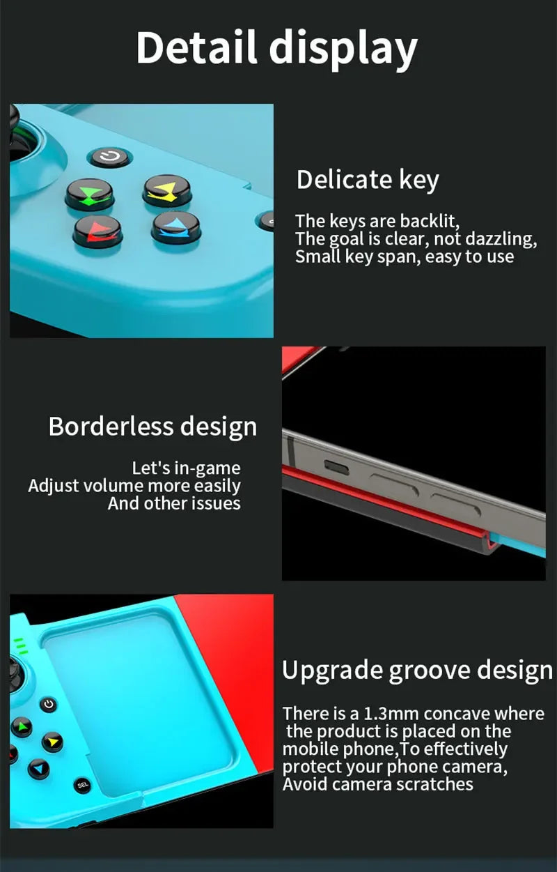 D3 Gamepad Wireless BT5.0 Stretchable Game Controller For Mobile Phone Android IOS Joystick, Gamepad for PS4 SwitchPC