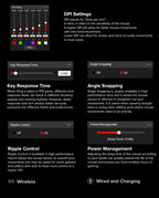 Delux M600 Series Wireless Gaming Mouse – 52g Lightweight, 2.4G Dual-Mode, 26,000 DPI, Macro Support, Rechargeable