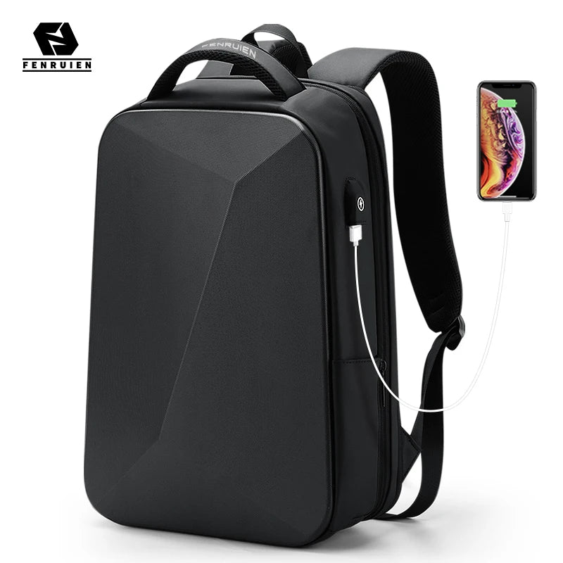 Fenruien Anti-Theft Laptop Backpack - Waterproof, USB Charging, Business Travel Backpack