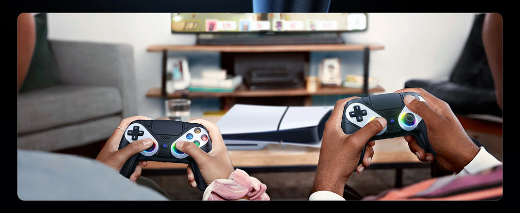 Controller for PS5/Playstion 5 Pro/Slim/PC Wireless Gamepad Hall Effect Trigger RGB Turbo Vibration Programmable Button Joystick