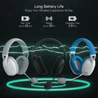 Redragon H848 Wireless Bluetooth Gaming Headset – Lightweight, 7.1 Surround Sound, 40mm Drivers, Detachable Mic