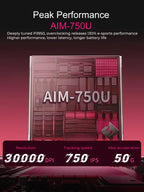 DAREU Wireless Gaming Mouse – 8KHz Polling Rate, AIM-750 (PAW3950) Sensor, 30,000 DPI, Tri-Mode Connection, 60g Lightweight, with Charging Base