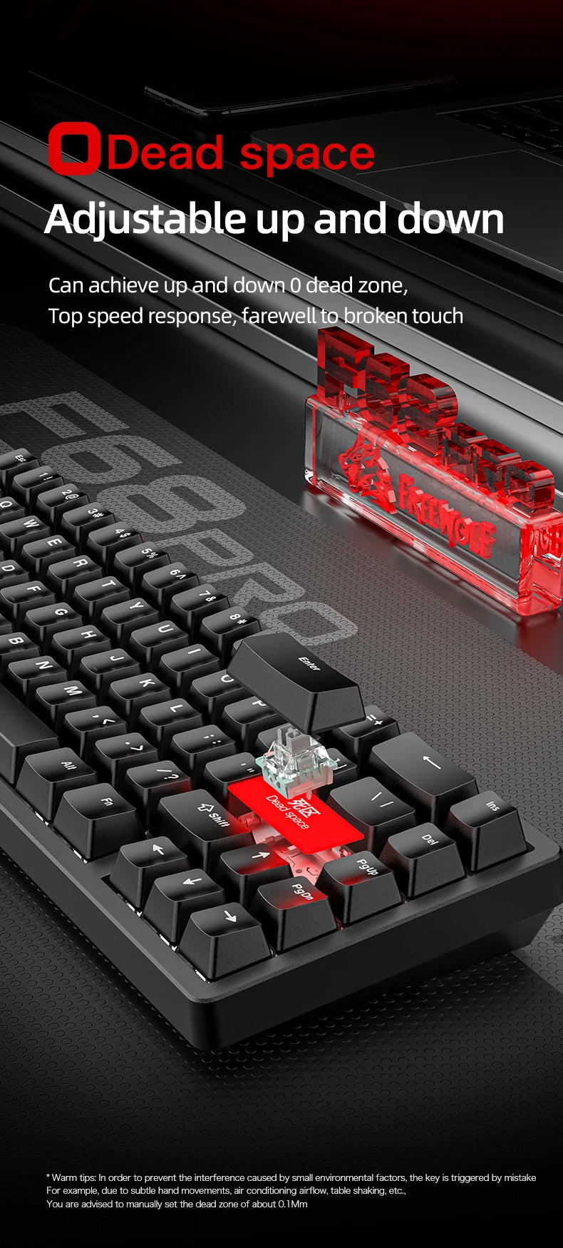 Magnetic Switch Gaming Keyboard – Attack Shark X68HE / FreeWolf F68 / F68 Pro, 8K Wired / 1K Wireless, RGB, Rapid Trigger, Hall Effect