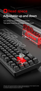 Magnetic Switch Gaming Keyboard – Attack Shark X68HE / FreeWolf F68 / F68 Pro, 8K Wired / 1K Wireless, RGB, Rapid Trigger, Hall Effect