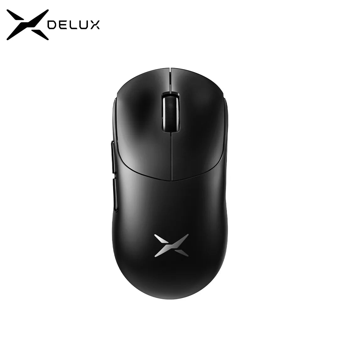 Delux M400 Wireless Gaming Mouse – 24,000 DPI, 1KHz Polling Rate, PAW3311 Sensor, Tri-Mode, 500mAh Rechargeable, for All Hand Sizes