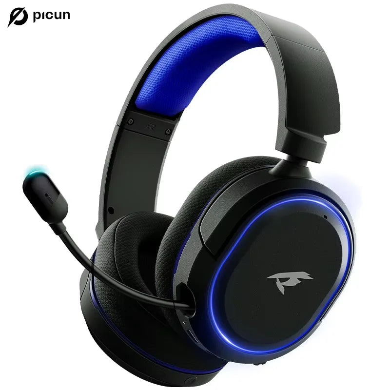 Picun G2 Wireless Gaming Headset – 2.4GHz & Bluetooth, 7.1 Surround, Low Latency, ENC Mic