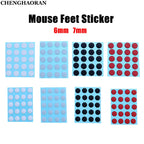 2Set 6mm 7mm diameter ICE Version Esports Mouse Skates Mouse Feet DIY Universal Dot Mouse Pad Antii-slip Mouse Feet Sticker