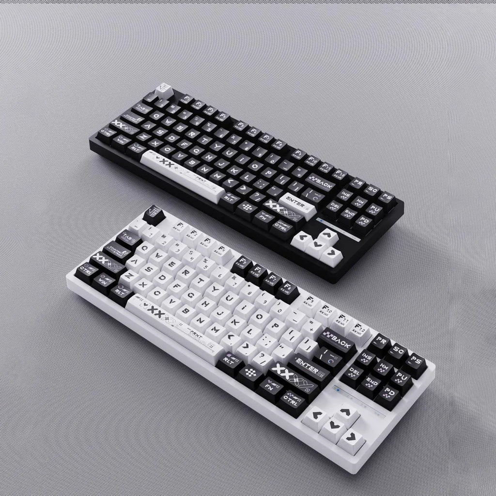 130 Keys Printstream PBT Keycaps – Cherry Profile, 5-Side Dye-Sublimation, for Gateron MX Switches Mechanical Gaming Keyboard