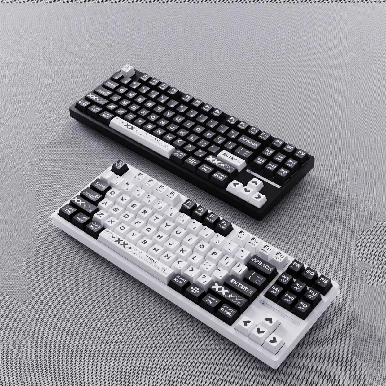 130 Keys Printstream PBT Keycaps – Cherry Profile, 5-Side Dye-Sublimation, for Gateron MX Switches Mechanical Gaming Keyboard