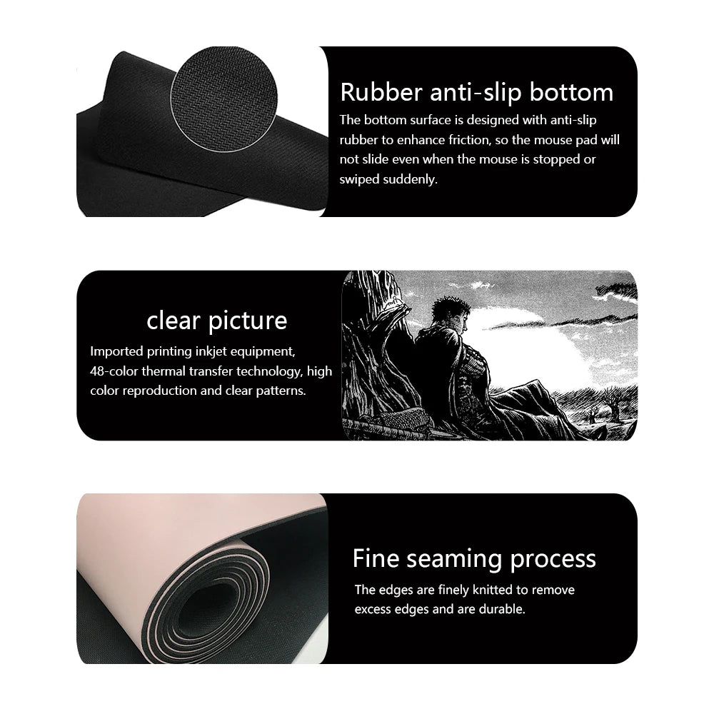 Final Fantasy 7 Large Gaming Mouse Pad Computer Laptop Mousepad Keyboard Pads Desk Mat PC Gamer Mouse Mat XXL Office Mausepad