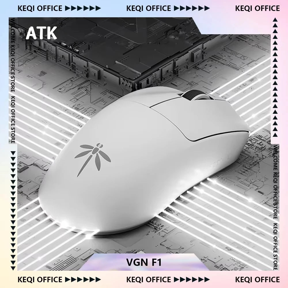 ATK Dragonfly F1 MOBA Wireless Gaming Mouse – 26,000 DPI, 55g Lightweight, 2.4G Wireless, 130H Battery, Customizable, Rechargeable
