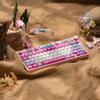 KiiBOOM × Elyxirine Digital Dreams (Pastel Y2K) Keycap Set – 144 Keys, MOA / Cherry Profile, for 60% / 65% / 75% / TKL / Full-Size Keyboards