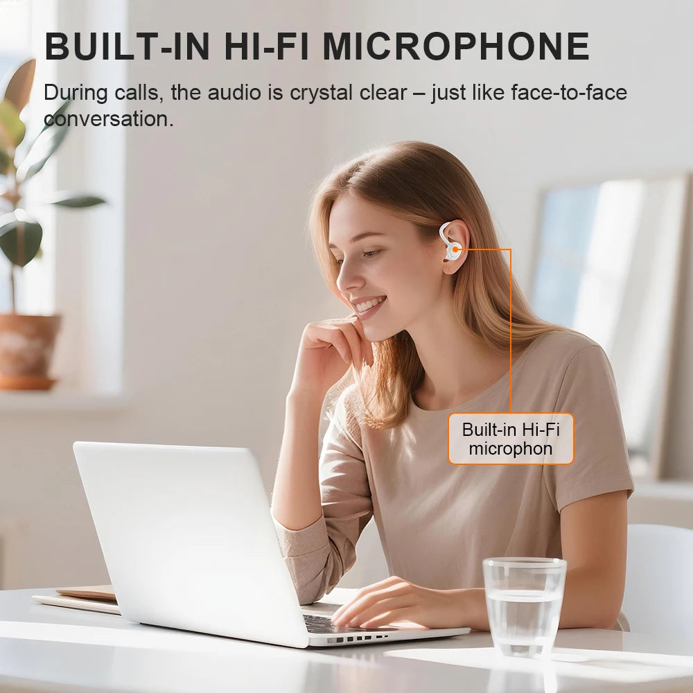 Original Sony SP180 True Wireless Bluetooth Ear-Hook Headphones | Hi-Fi Sports Music Headset with Microphone