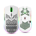 RGB Ultralight Honeycomb Wireless Gaming Mouse – 2.4G Wireless, Charging Support, 3,600 DPI, 6-Button Design, for Laptop & PC Gamers