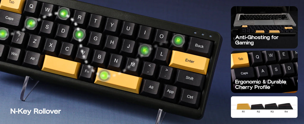 EPOMAKER TH40 Mechanical Keyboard – 40% Layout, QMK/VIA, Hot-Swap, Gasket-Mounted, Wired / Bluetooth / 2.4G Wireless