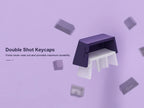 136 Keys Side-Printed PBT Keycaps – Gradient Purple, Double-Shot Shine-Through, OEM Profile, for Gateron MX Switches