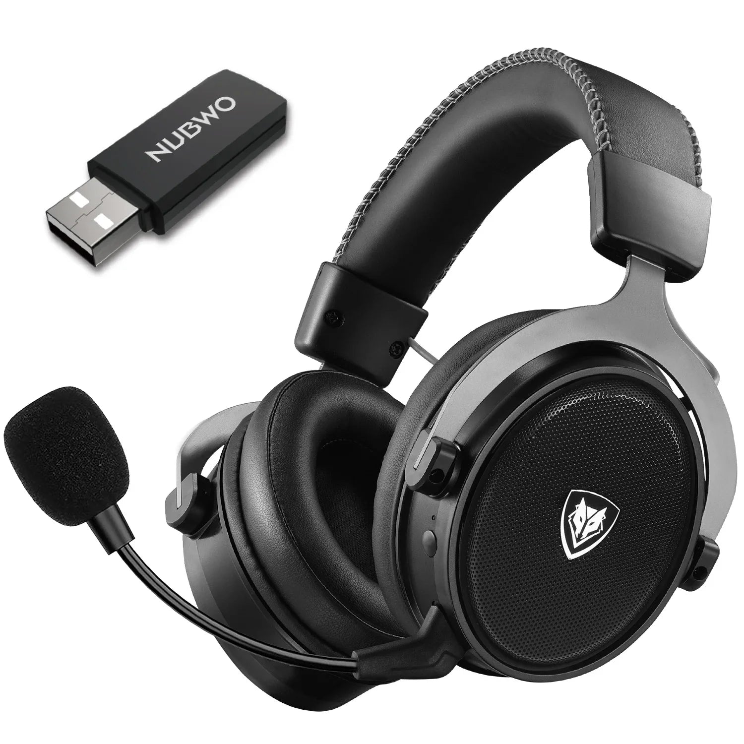 NUBWO G07 Wireless Gaming Headset – 2.4GHz Low Latency, Hi-Fi Stereo, Noise-Canceling Mic