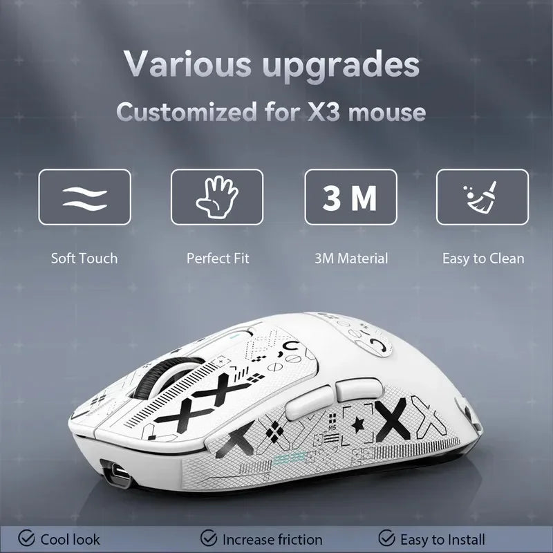 ATTACK SHARK X3 Lightweight Wireless Gaming Mouse – PAW3395 Sensor, 26,000 DPI, Tri-Mode (2.4G/Wired/Bluetooth), Macro Support, Win/Xbox/PS/Mac